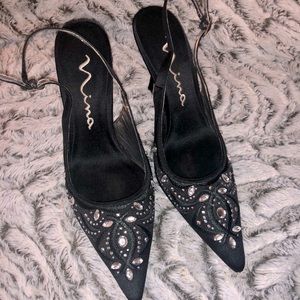 Nina Jeweled sling back